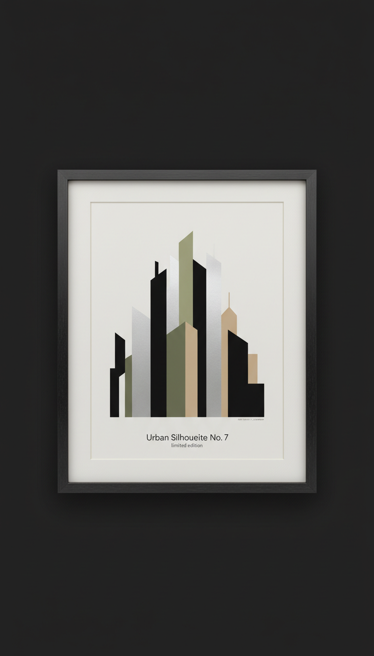 Urban Silhouette No. 7 Framed Print