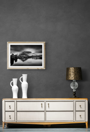 Arnarstapi image in wood frame Johannesfrankart.com
